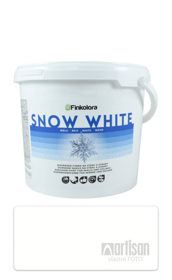 FINKOLORA Snow White - otěruvzdorná malířská barva do interiéru 5 l Bílá