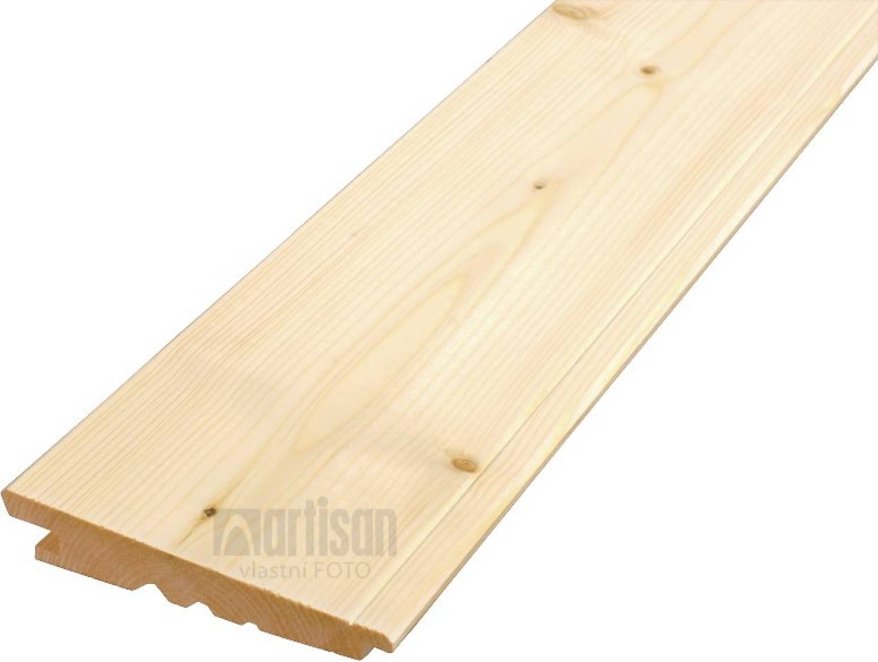 Fasádní obklady - palubky Diagonál - 26/14x146x4200 Severský smrk