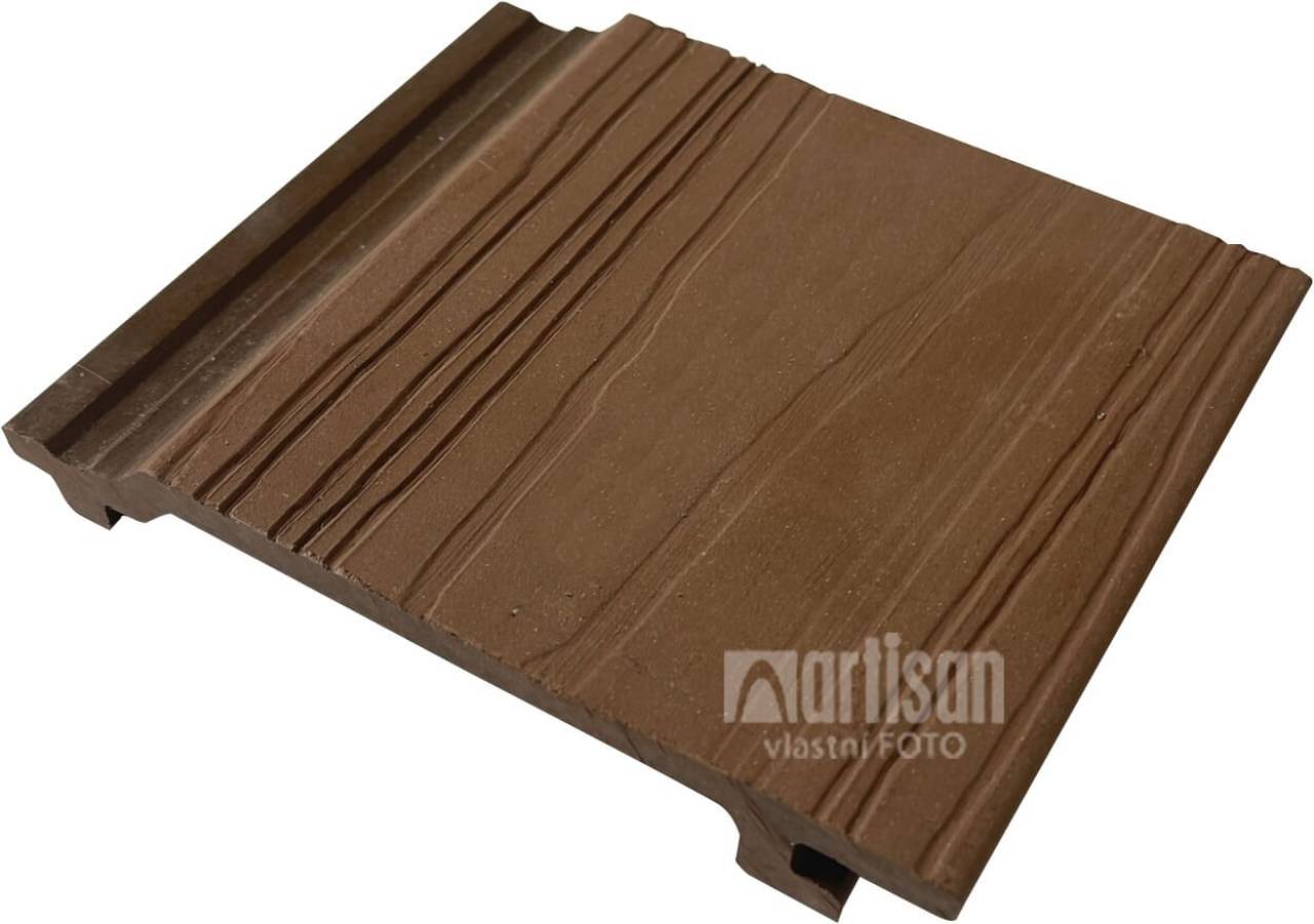 Fasádní obklady - plný profil WPC dřevoplast LamboDeck 21x156x2900 - Brownish Red