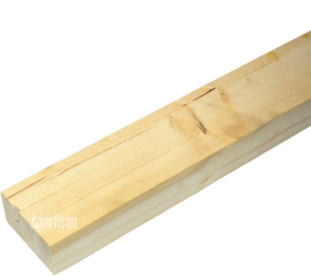 Hoblovaný hranol bez fáze 40x80x4000 Smrk