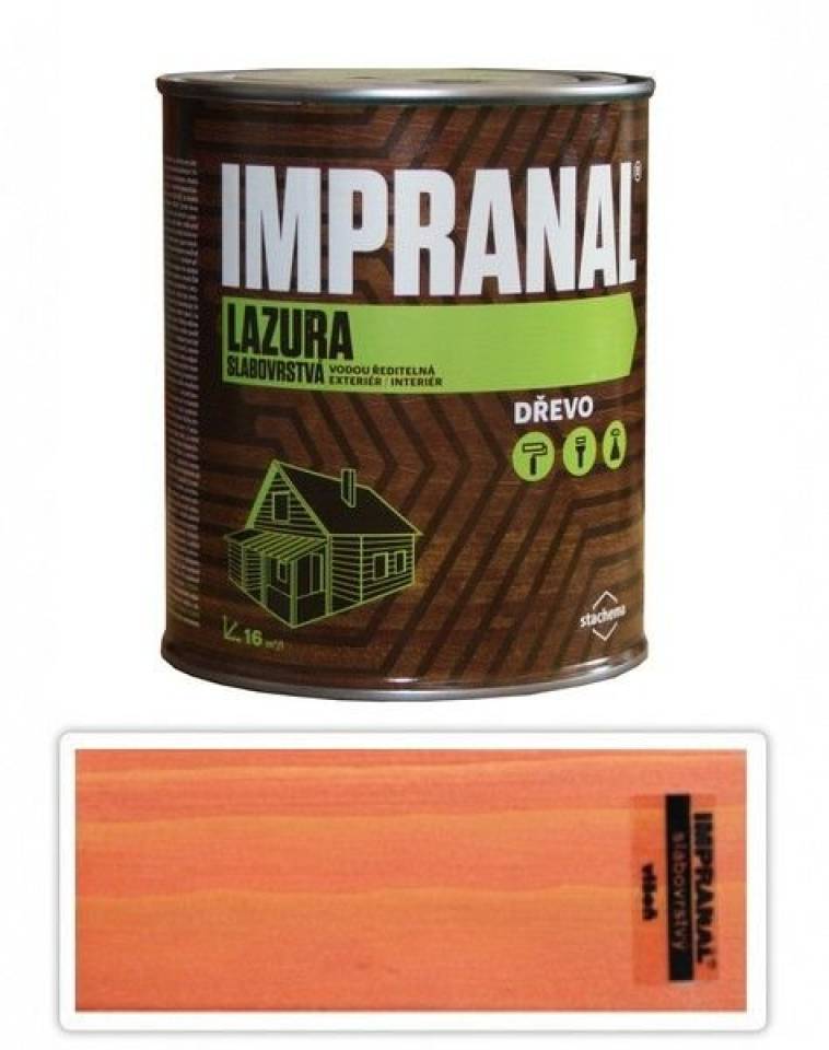Impranal - slabovrstvá vodou ředitelná lazura 0.75 l Višeň