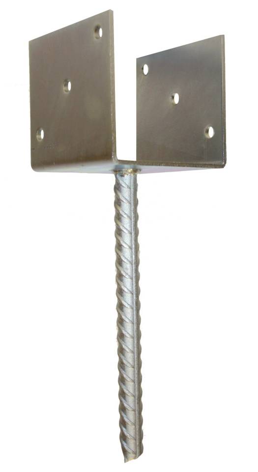 Kotevní patka do betonu Typ U 120x100x4mm