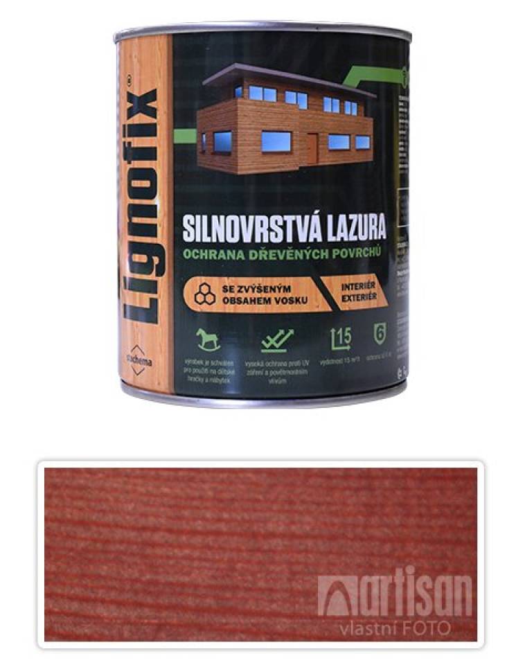 LIGNOFIX - silnovrstvá lazura 0.75 l Mahagon