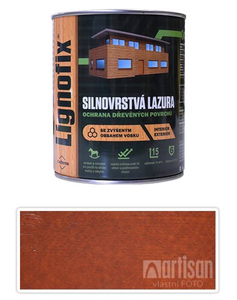 LIGNOFIX - silnovrstvá lazura 0.75 l Meranti