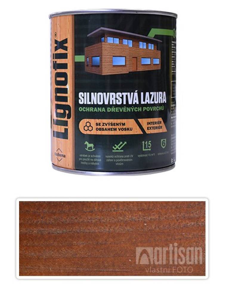 LIGNOFIX - silnovrstvá lazura 0.75 l Ořech