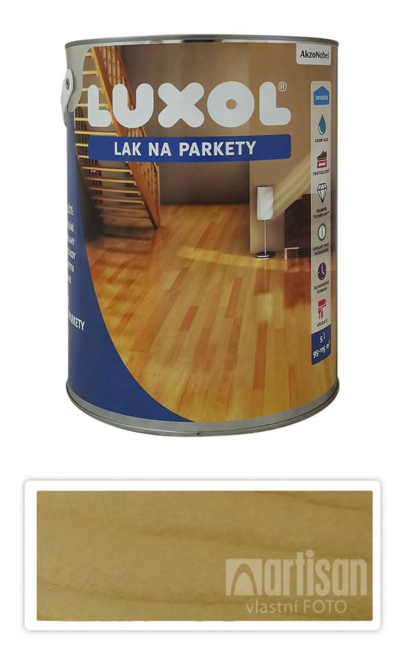 LUXOL Lak na parkety a dřevěné podlahy v interiéru 5 l Lesk