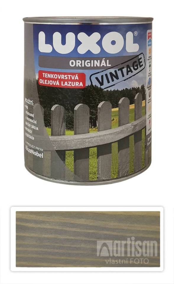 LUXOL Originál Vintage - tenkovrstvá olejová lazura na dřevo 0.75 l Finská borovice