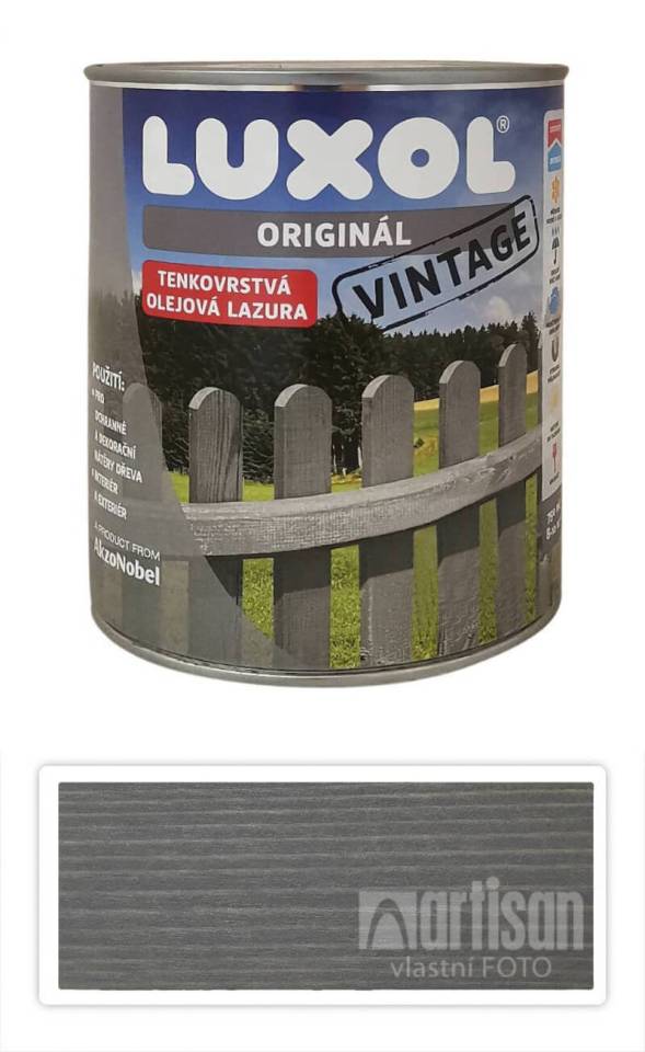 LUXOL Originál Vintage - tenkovrstvá olejová lazura na dřevo 0.75 l Osika