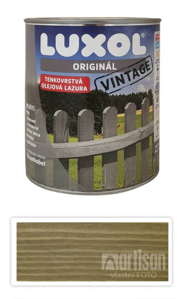 LUXOL Originál Vintage - tenkovrstvá olejová lazura na dřevo 0.75 l Vrba