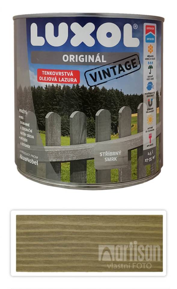 LUXOL Originál Vintage - tenkovrstvá olejová lazura na dřevo 2.5 l Vrba