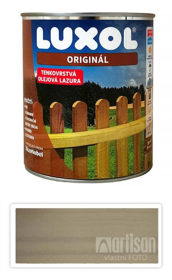 LUXOL Originál - dekorativní tenkovrstvá lazura na dřevo 0.75 l Bílá