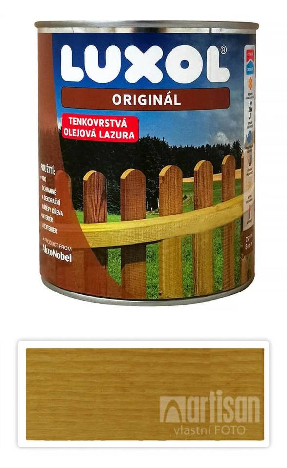 LUXOL Originál - dekorativní tenkovrstvá lazura na dřevo 0.75 l Lípa