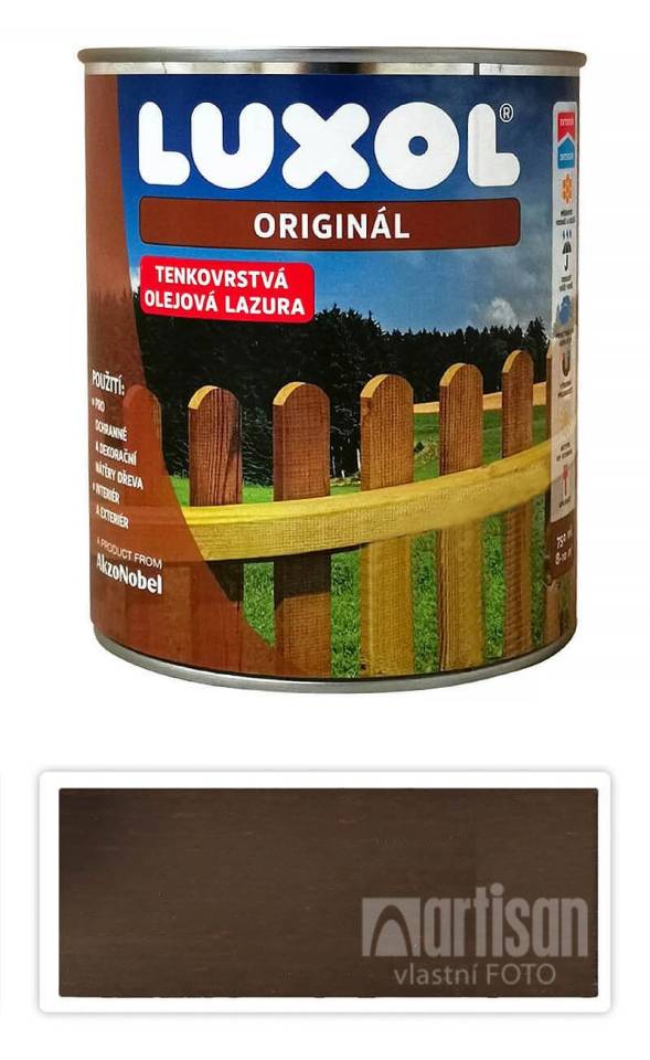 LUXOL Originál - dekorativní tenkovrstvá lazura na dřevo 0.75 l Palisandr