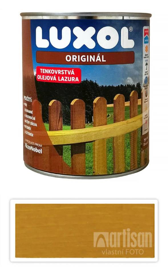 LUXOL Originál - dekorativní tenkovrstvá lazura na dřevo 0.75 l Pinie