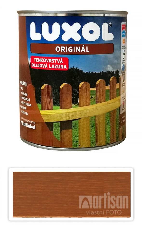 LUXOL Originál - dekorativní tenkovrstvá lazura na dřevo 0.75 l Sipo