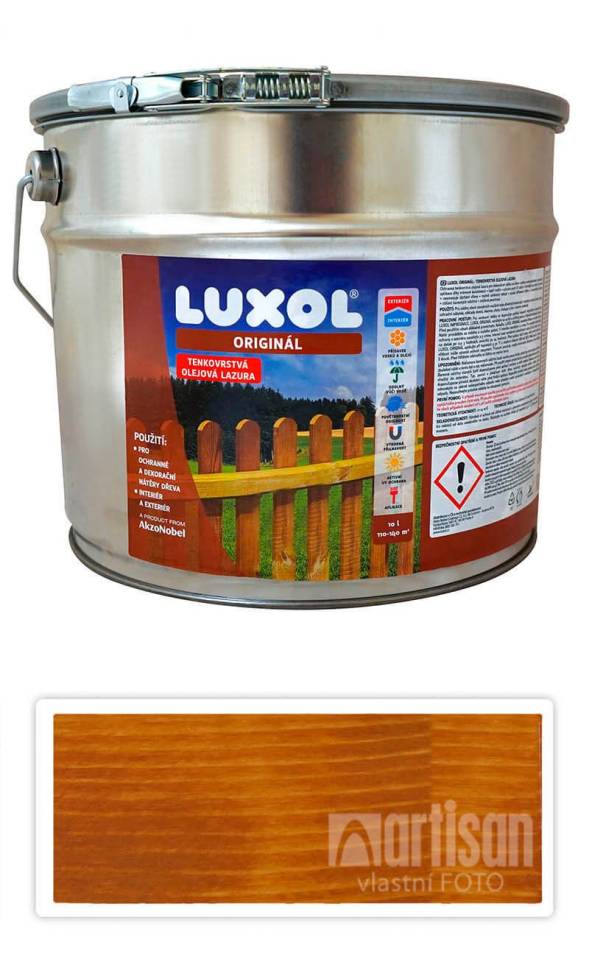 LUXOL Originál - dekorativní tenkovrstvá lazura na dřevo 10 l Oregonská pinie