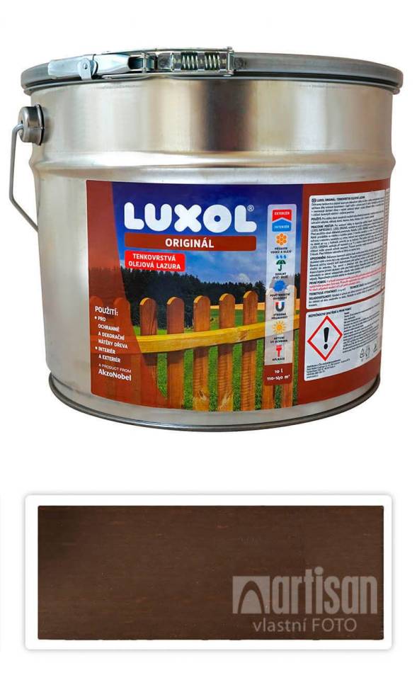 LUXOL Originál - dekorativní tenkovrstvá lazura na dřevo 10 l Palisandr