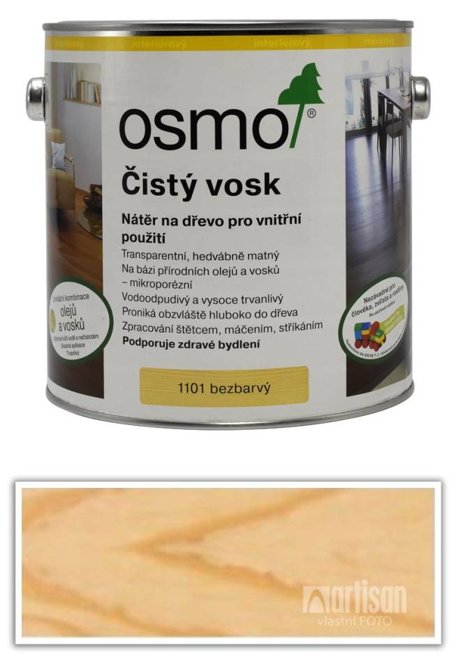 OSMO Čistý vosk 25 l Bezbarvý 1101