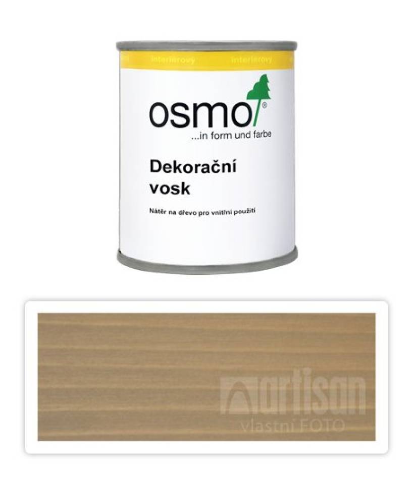 OSMO Dekorační vosk intenzivní odstíny 0.125 l Šedobéžový 3132