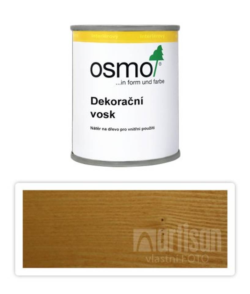 OSMO Dekorační vosk transparentní 0.125 l Dub světlý 3103