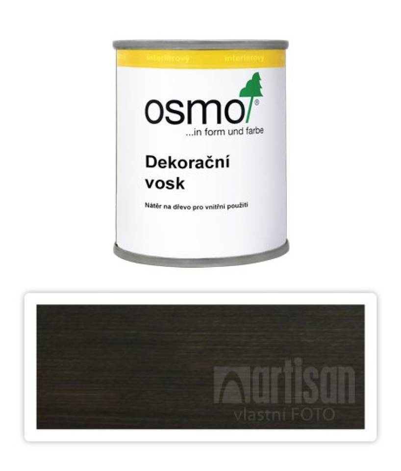 OSMO Dekorační vosk transparentní 0.125 l Šedý granit 3118
