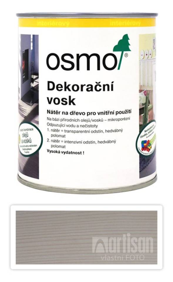 OSMO Dekorační vosk transparentní 0.75 l Bílý 3111