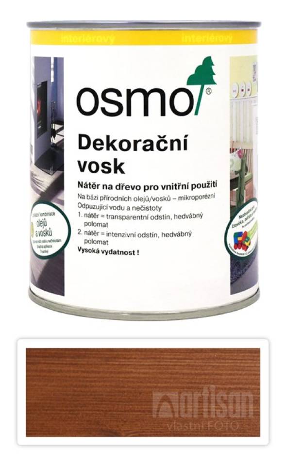 OSMO Dekorační vosk transparentní 0.75 l Koňak 3143
