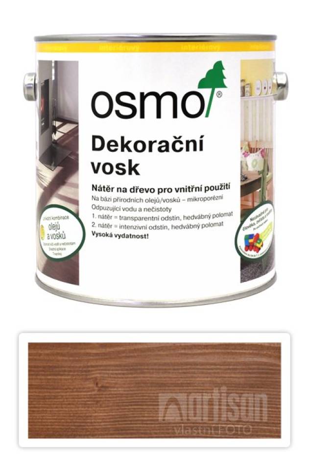 OSMO Dekorační vosk transparentní 2.5 l Ořech 3166