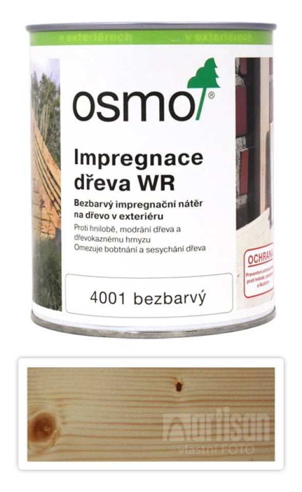 OSMO Impregnace dřeva pro exteriéry WR 0.75 l 4001