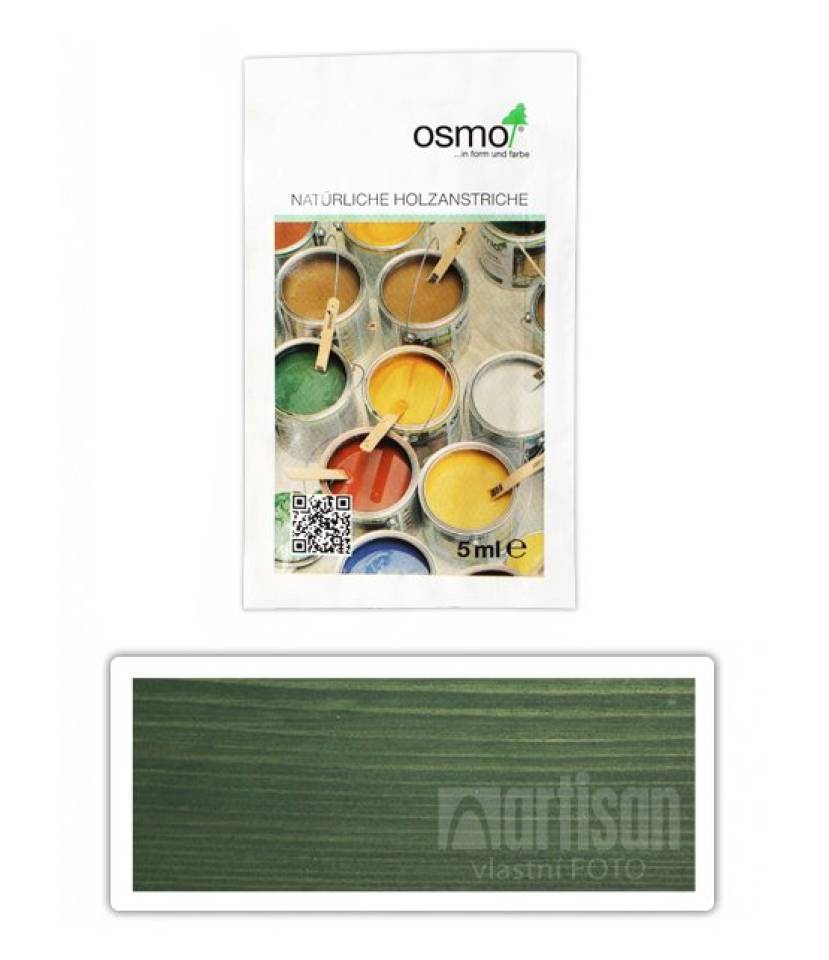 OSMO Jednorázová lazura HS 0.005 l Jedlová zeleň 9242 vzorek