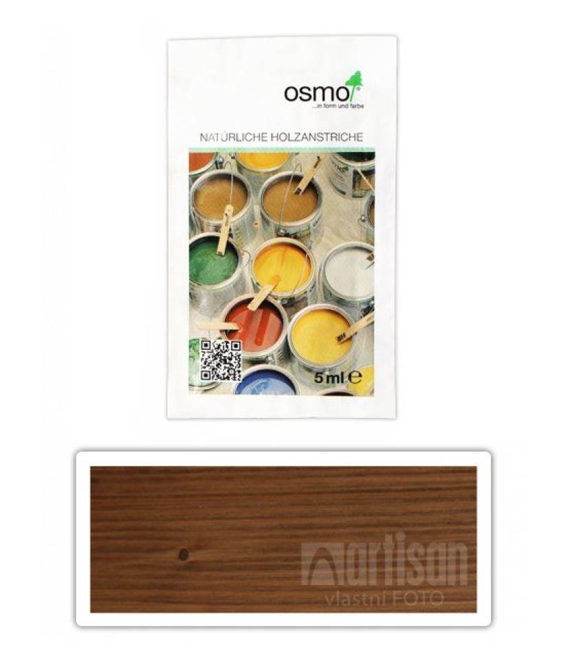 OSMO Jednorázová lazura HS 0.005 l Ořech 9261 vzorek