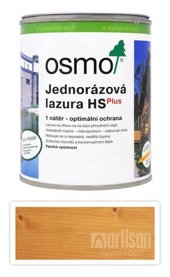 OSMO Jednorázová lazura HS 0.75 l Borovice 9221