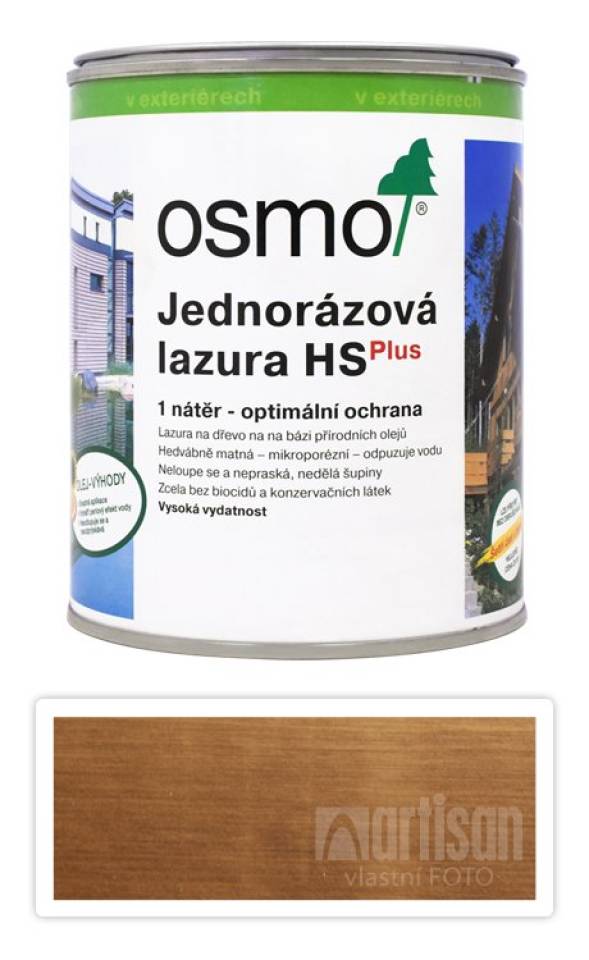 OSMO Jednorázová lazura HS 0.75 l Dub 9241