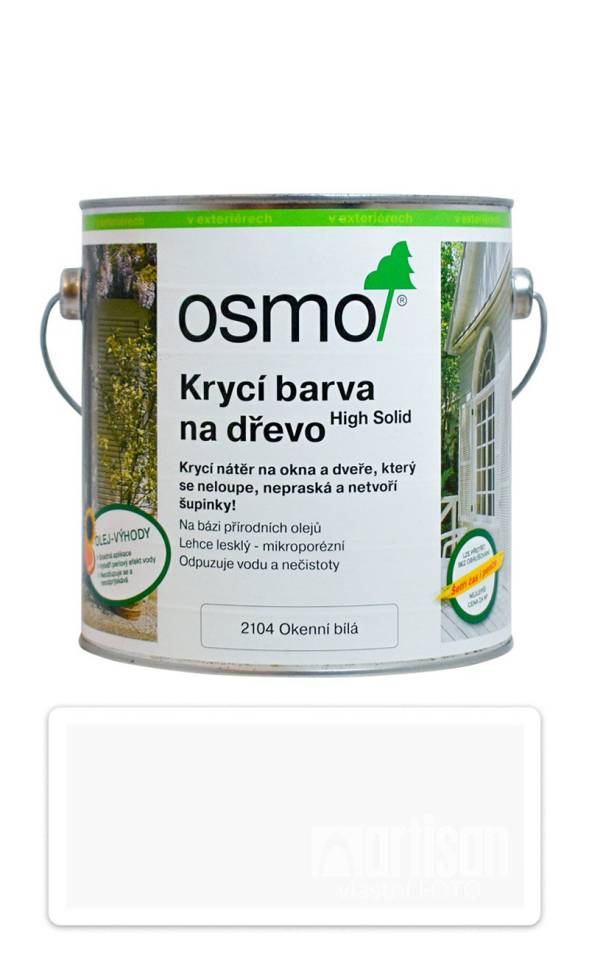 OSMO Krycí barva na dřevo 2.5 l Bílá 2104