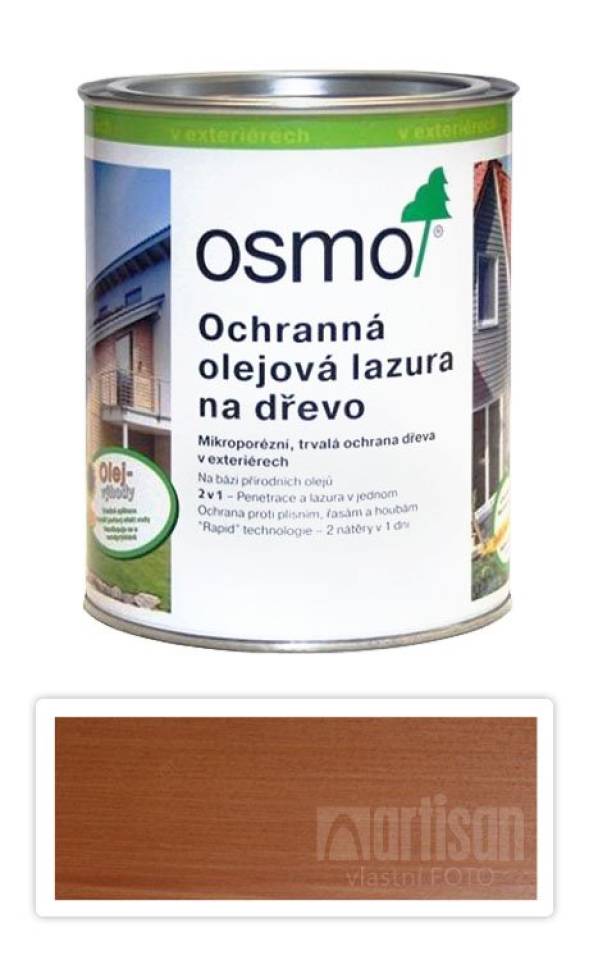 OSMO Ochranná olejová lazura 0.75 l Modřín 702