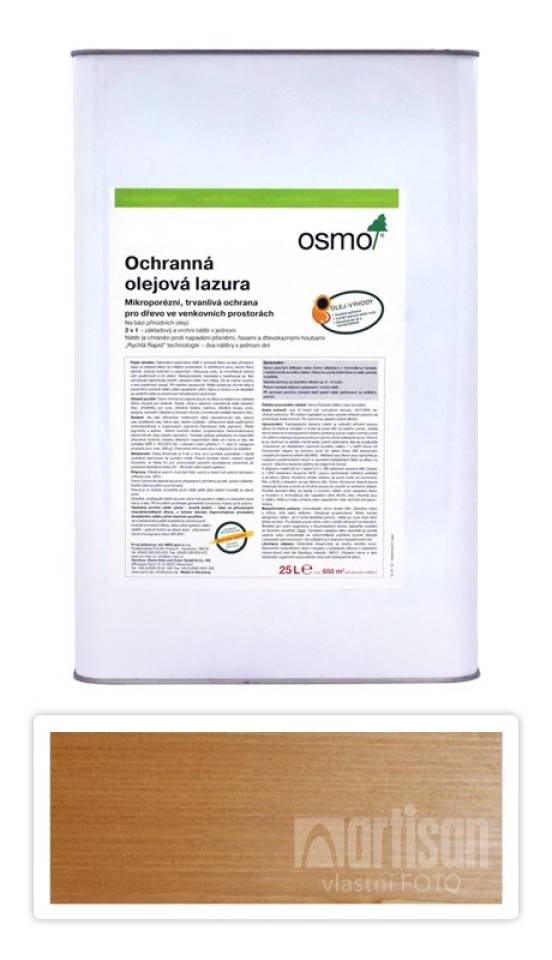 OSMO Ochranná olejová lazura 25 l Borovice 700