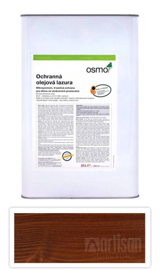 OSMO Ochranná olejová lazura 25 l Teak 708