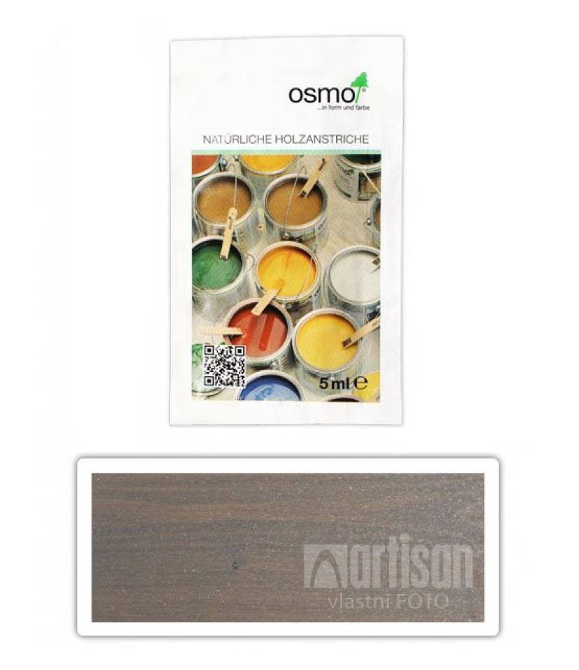 OSMO Ochranná olejová lazura Efekt 0.005 l Grafit stříbrný 1142 vzorek
