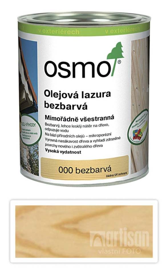 OSMO Olejová lazura 0.75 l Bezbarvá 000