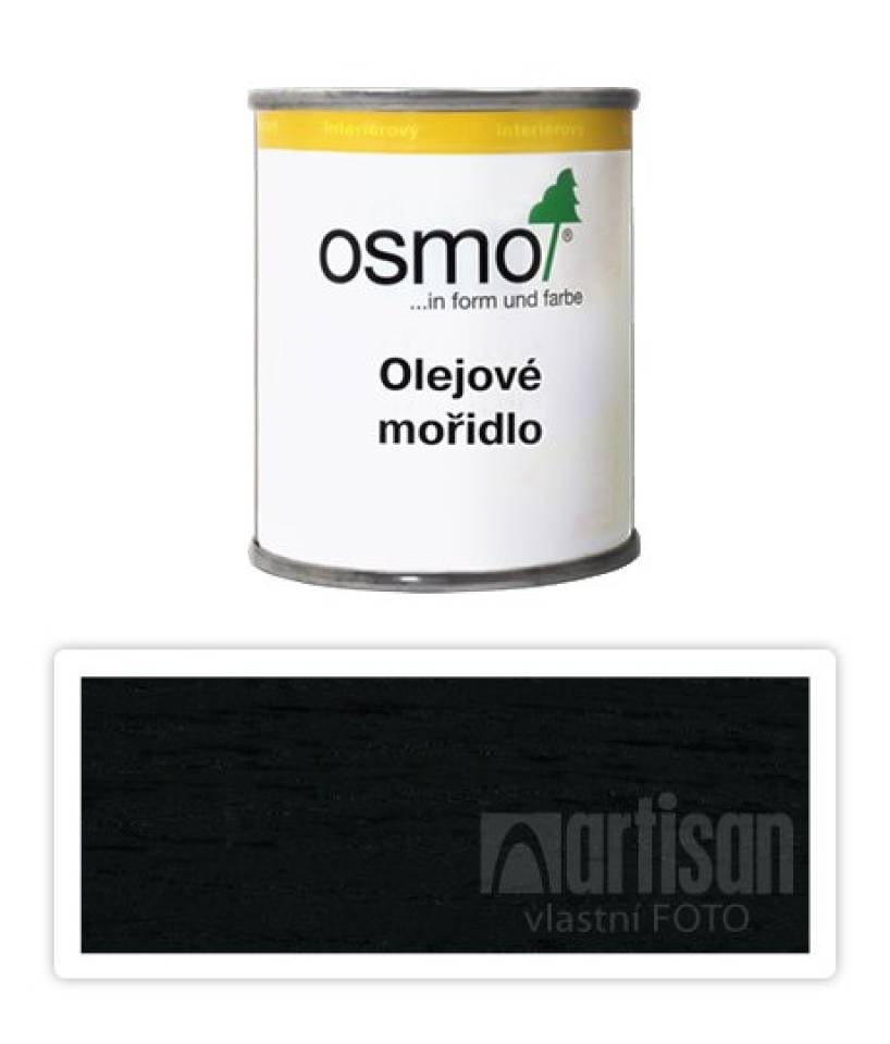 OSMO Olejové mořidlo 0.125 l Černá 3590