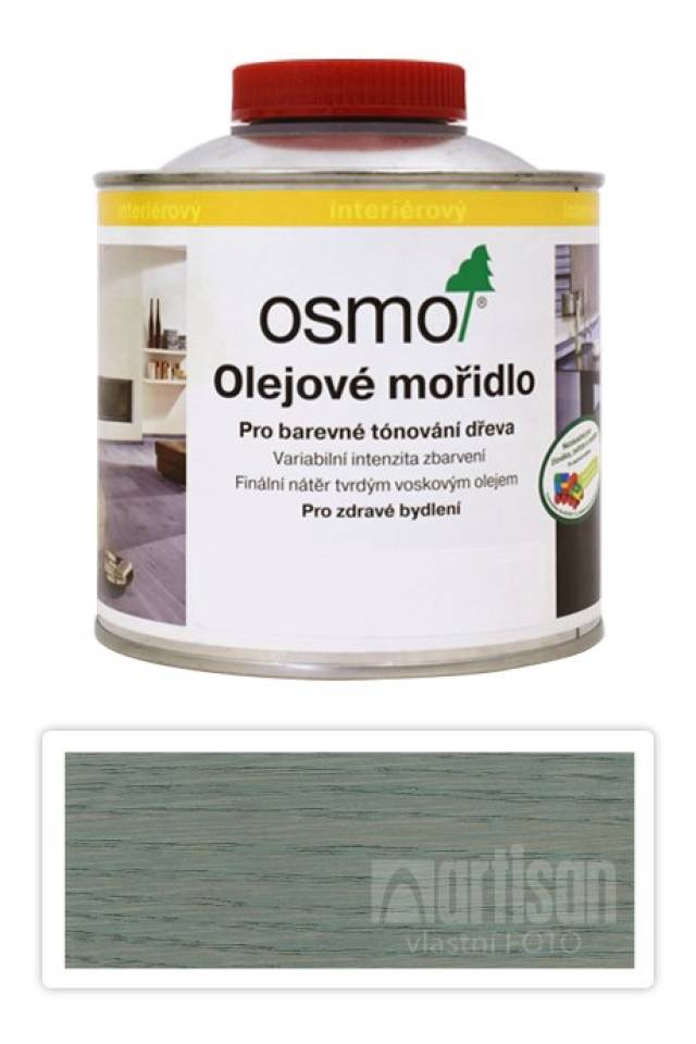 OSMO Olejové mořidlo 0.5 l Stříbrně šedá 3512