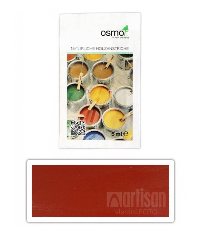 OSMO Selská barva 0.005 l Nordicky červená 2308 vzorek