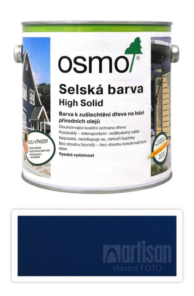 OSMO Selská barva 2.5 l Královská modř 2506