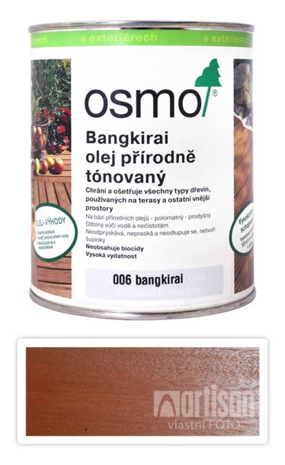 OSMO Speciální olej na terasy 0.75 l Bangkirai 006