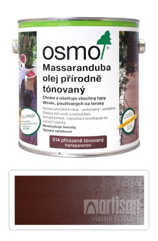 OSMO Speciální olej na terasy 2.5 l Massaranduba 014
