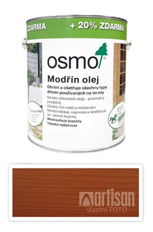 OSMO Speciální olej na terasy 3 l Modřín 009 (20 % zdarma)