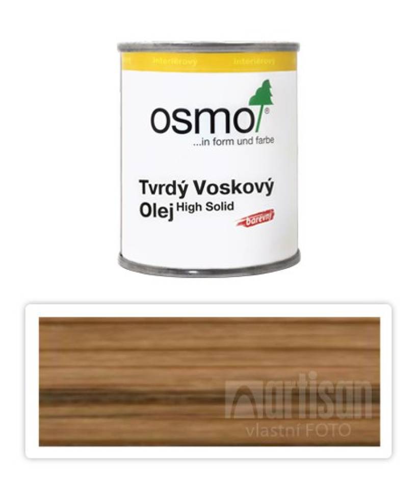 OSMO Tvrdý voskový olej barevný pro interiéry 0.125 l Hnědá zem 3073
