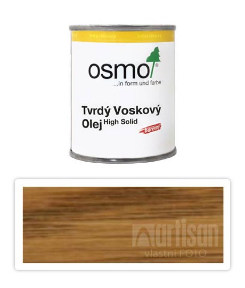 OSMO Tvrdý voskový olej barevný pro interiéry 0.125 l Jantar 3072