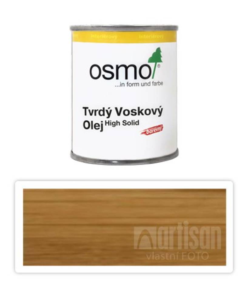 OSMO Tvrdý voskový olej barevný pro interiéry 0.125 l Med 3071