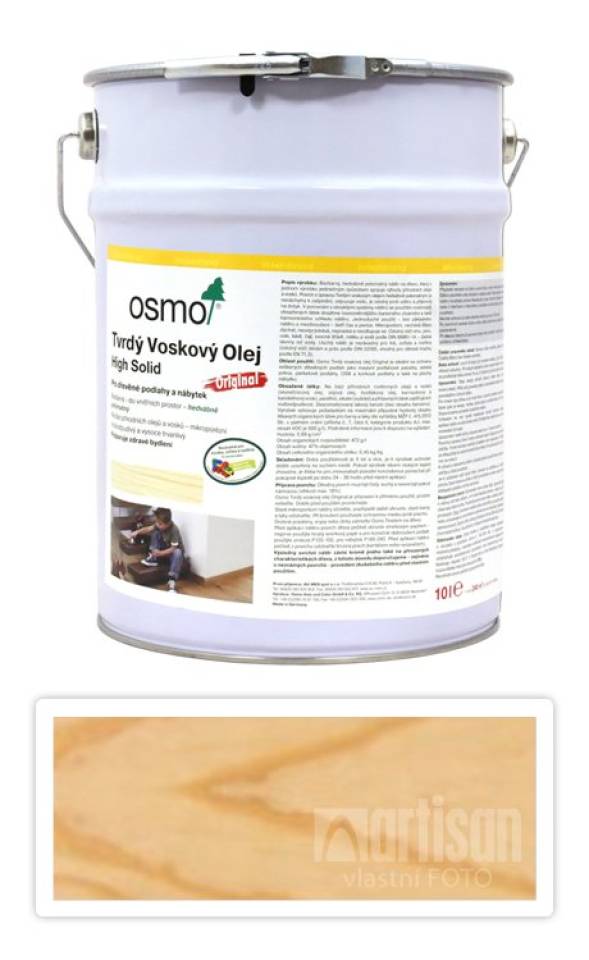 OSMO Tvrdý voskový olej pro interiéry 10 l Polomat (matný plus) 3065